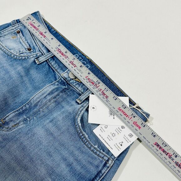 ETICA Anya High Rise Modern Flare Blue Jeans In River Cliff Size 29x32 NWT $239 - Picture 9 of 12